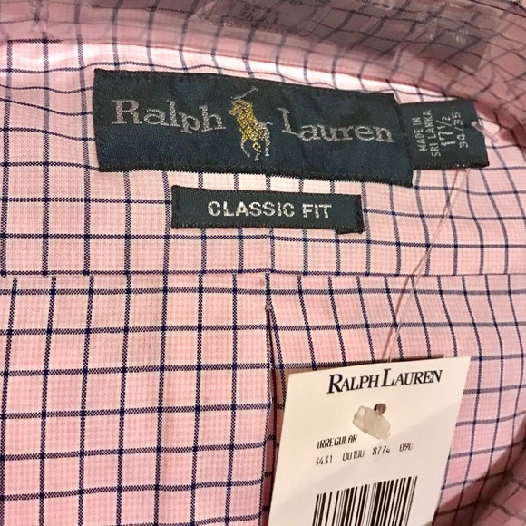 New w/tags Ralph Lauren Men’s Dress Shirt 17 1/2 - Picture 2 of 5